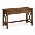 Schreibtisch 120 x 55 x 76 cm Holz Dunkelbraun mit Schublade klassisch